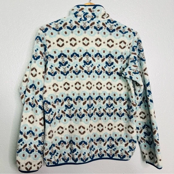 Patagonia Synchilla Snap-T Pullover Women's Size s Tundra Cluster Big Sky Blue - Picture 3 of 5
